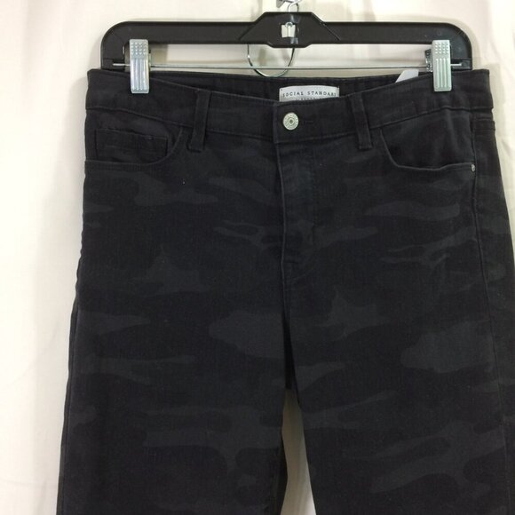 Social Standard Sanctuary Jeans Black Camo Camouflage Skinny Ankle Stretch Sz 8 - Picture 4 of 4